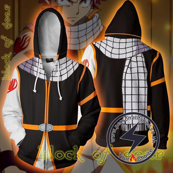 Natsu Armour - Fairytail Hoodies Jackets - Natsu Armour ZipUp